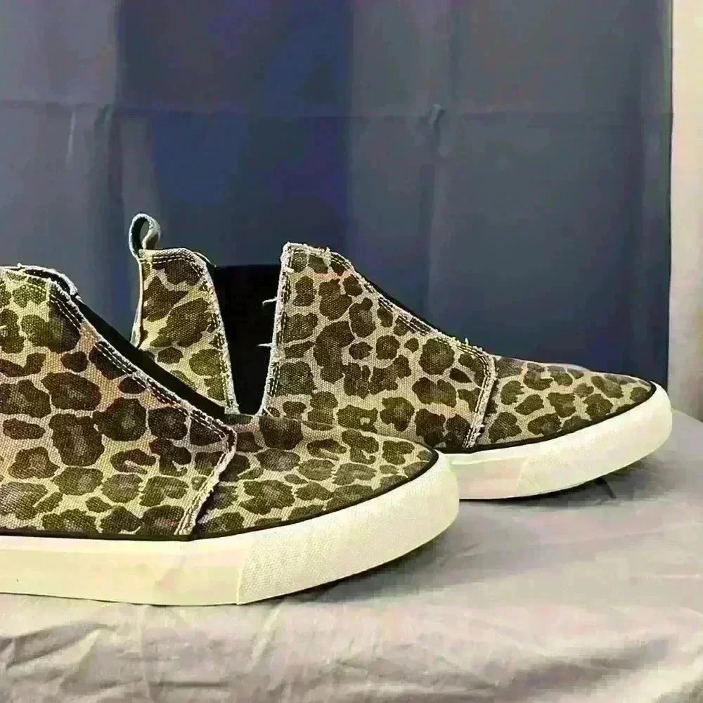 Gypsy Jazz Frankie Leopard Print Distressed Bootie